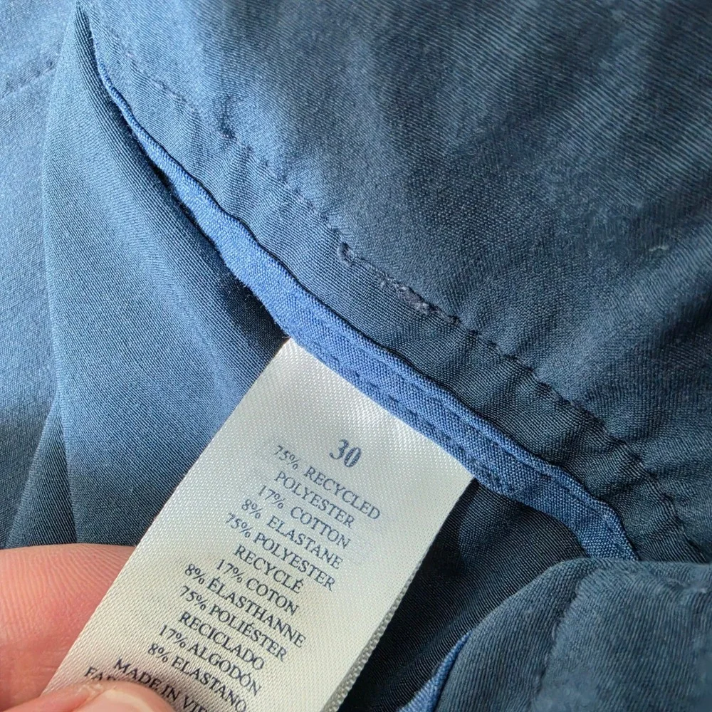 Faherty Mens 30 All Day Shorts Navy Spandex Hybrid Drawstring MSC0013